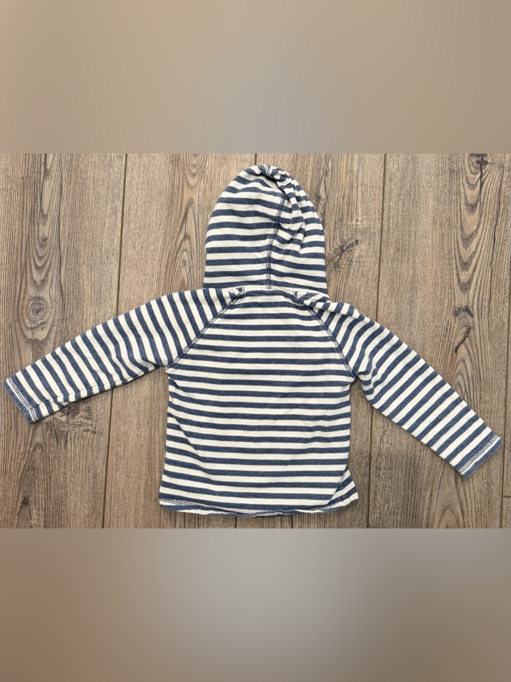 Tucker + Tate Baby Striped Hoodie Sweatshirt Blue & White 18M - Picture 3 of 6
